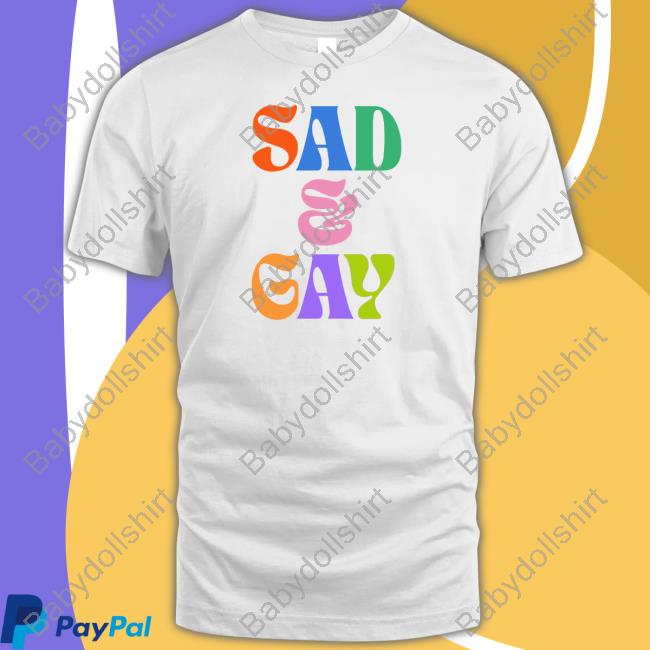 Hellvetika Sad And Gay Hoodie Pander Shirts Merch