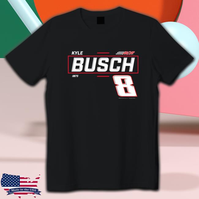 Kyle Busch Richard Childress Racing Team Collection Black 2-Spot Tee Shirt