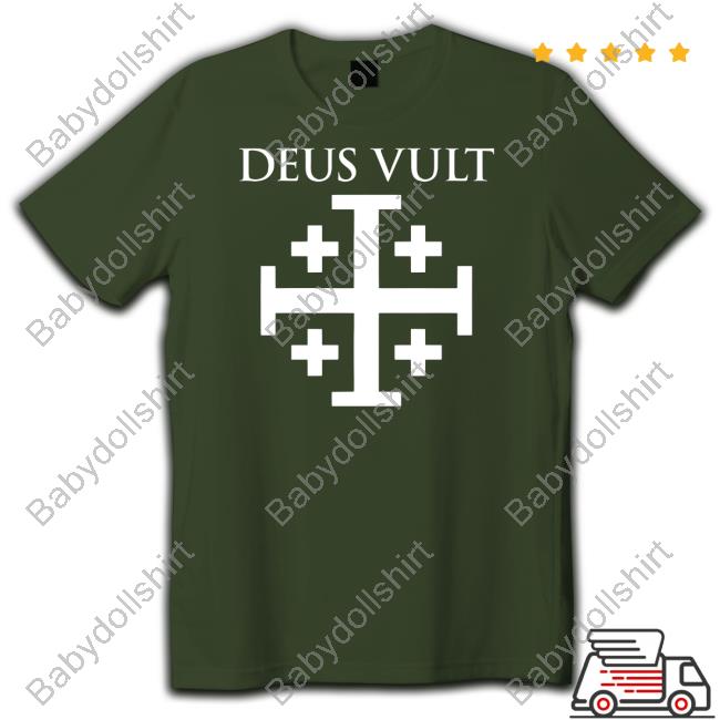 Deus Vult T Shirt Deus Vult Tee
