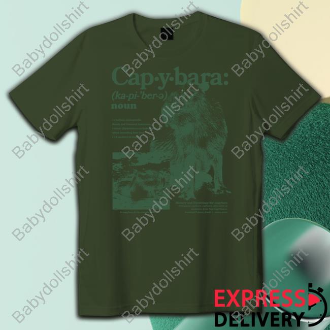 Official Capybara Defined Hooded Sweatshirt Capybara Defined T-Shirt