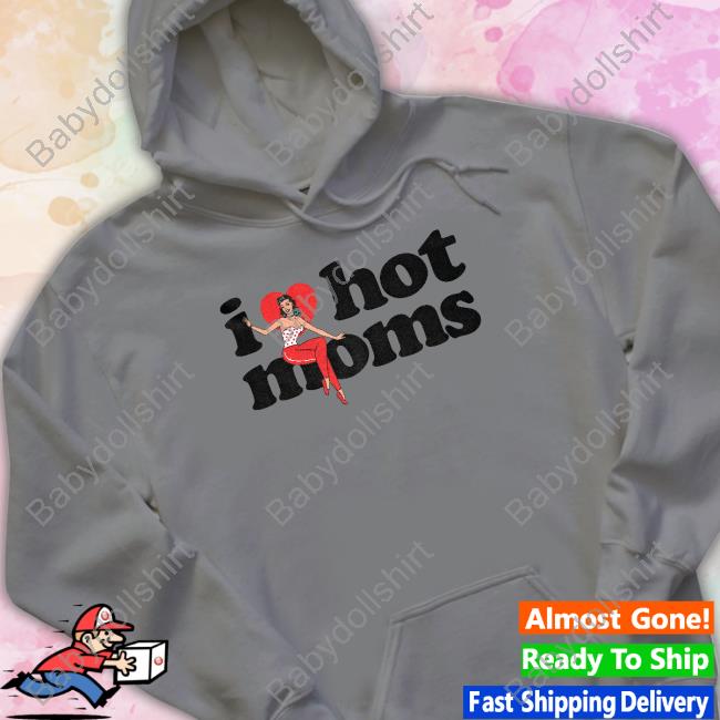 Danny Duncan Merch I Heart Hot Moms Swing White Sweatshirt