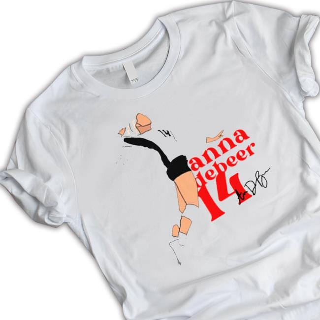Official Louisville Cardinals Anna DeBeer Volleyball signature T-Shirt