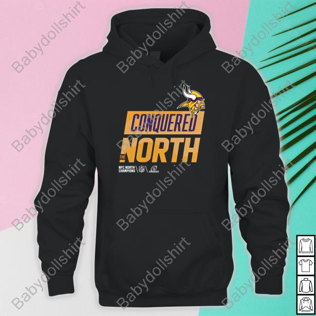 Minnesota Vikings Conquered The North Tee Shirt 2022 Nfc North Champs Brian Asamoah Ii