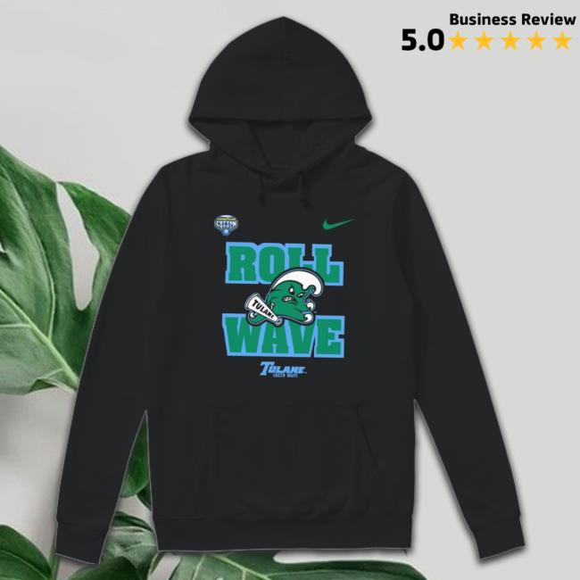 Roll Wave Tulane Green Wave Tee Shirt