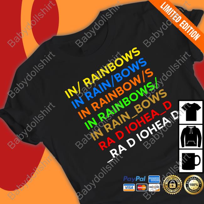 Radiohead In Rainbows Limited Edition Black Shirt