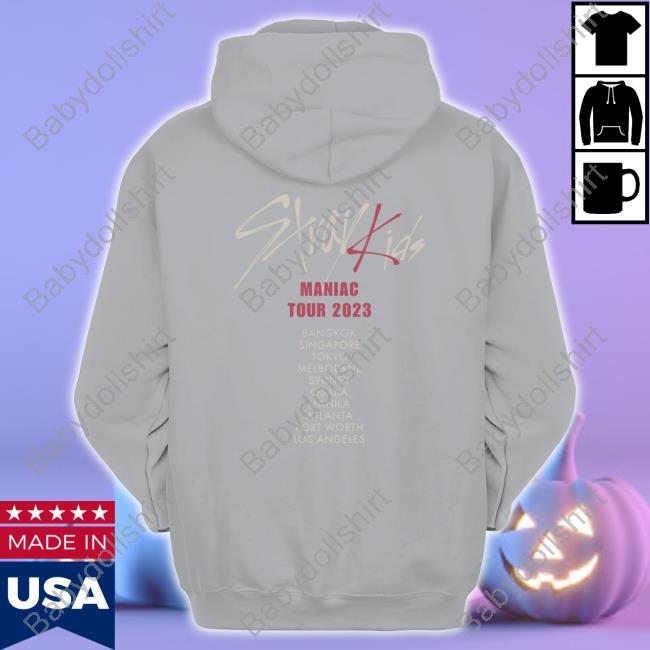Maniac 2023 Tour Shirt Official Stray Kids Shop Maniac 2023 Tour Tee