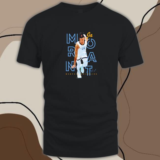 Official Ja Morant Memphis Grizzlies too small Celly signature Hooded Sweatshirt