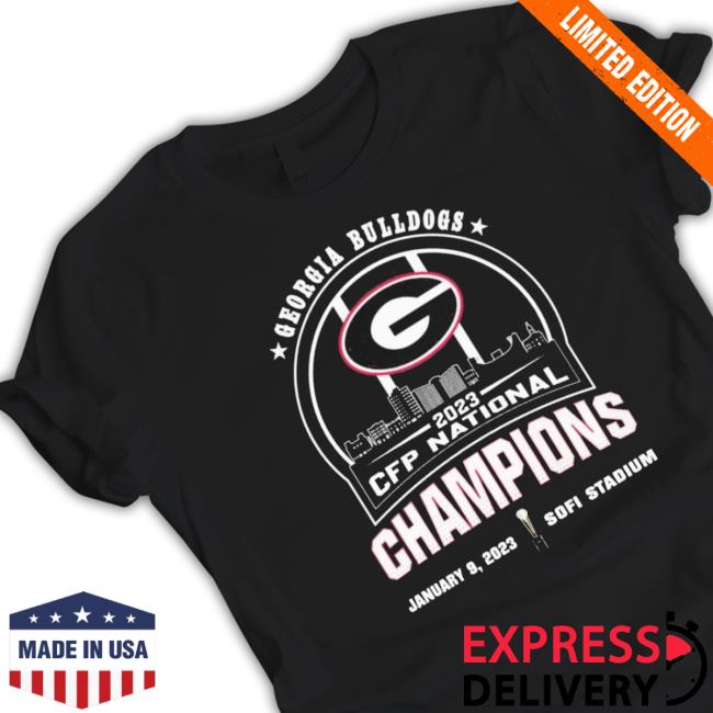 Georgia Bulldogs Skyline 2023 Cfp National Champions Tee Georgia Bulldogs Skyline 2023 Cfp National Champions Sweater