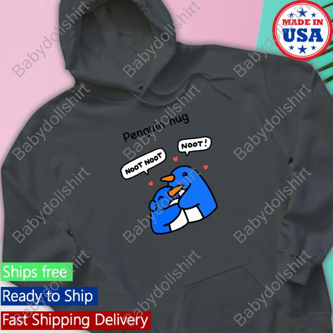 Greb Comics Merch Penguin Hug Tee Grebcomics Greb Comics Penguin Hug Long Sleeve T Shirt