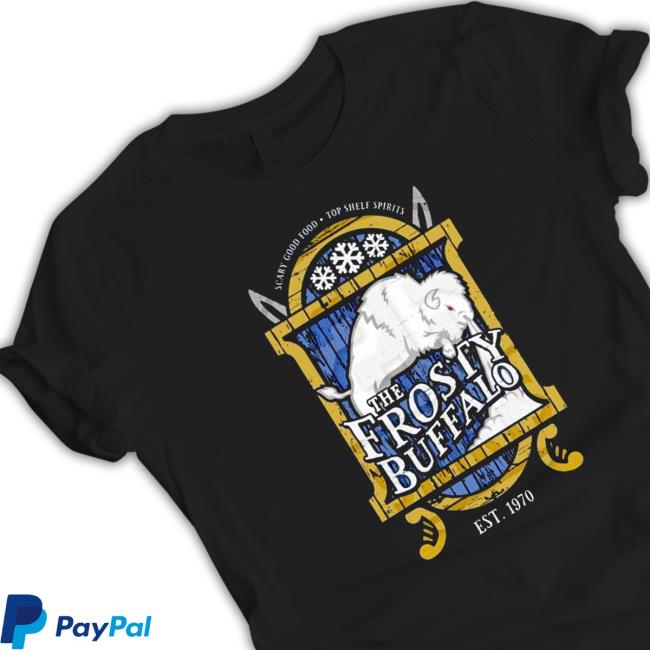 Official The frosty Buffalo est 1970 Hooded Sweatshirt Official The frosty Buffalo est 1970 Tee