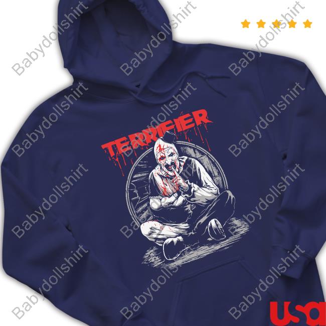 Terrifier Hush Little Baby Shirt Official Terrifier Hush Little Baby Hooded Sweatshirt