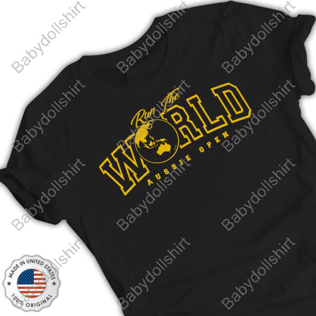 Run The World T Shirt Kyle Fletcher Aussie Open Merch