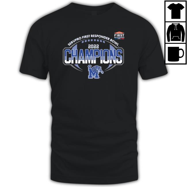Memphis Tigers Servpro First Responders Bowl Champions 2022 Long Sleeve Shirt