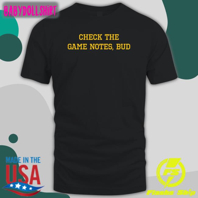 Barstool Sports Spittin' Chiclets Merch Check The Game Notes Bud Crewneck Sweatshirt