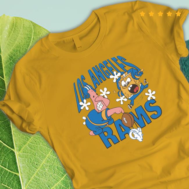 Spongebob and patrick x la rams yellow Hoodie