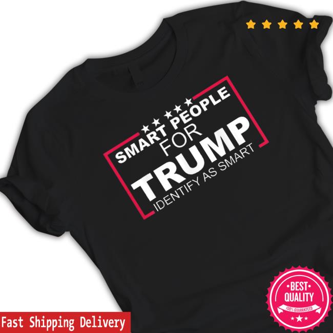 Smart People For Trump Identify As Smart Quote Hooded Sweatshirt