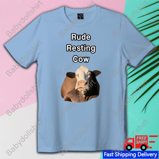 Official Undertime Slopper Merch Rude Resting Cow Hoodie