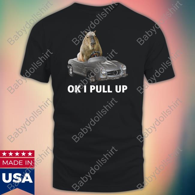 Capybara Man Capy Car Shirt Ok I Pull Up