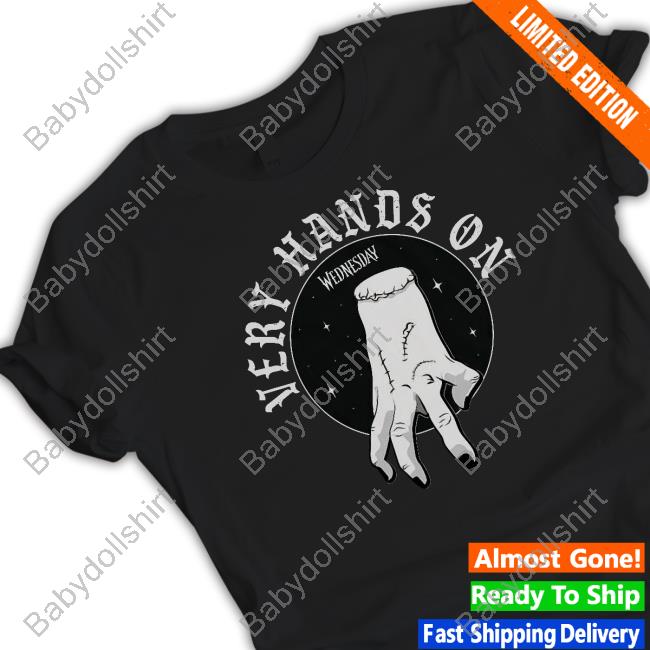Thepopinsider Wednesday Very Hands On Long Sleeve T Shirt