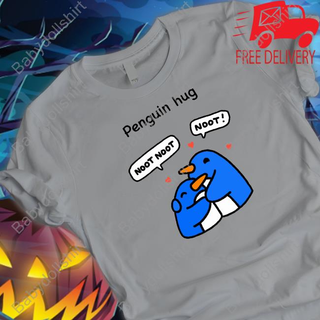 Greb Comics Merch Penguin Hug Tee Grebcomics Official Greb Comics Penguin Hug Hooded Sweatshirt
