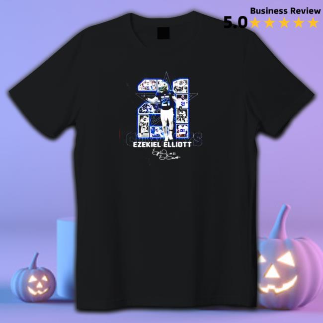21 Ezekiel Elliott MVP Dallas Cowboys signature Shirt 21 Ezekiel Elliott MVP Dallas Cowboys signature Long Sleeve Tee