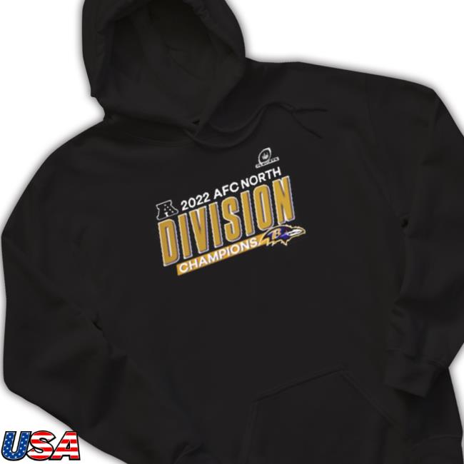 Official Baltimore ravens 2022 afc north division champions Tee Shirt