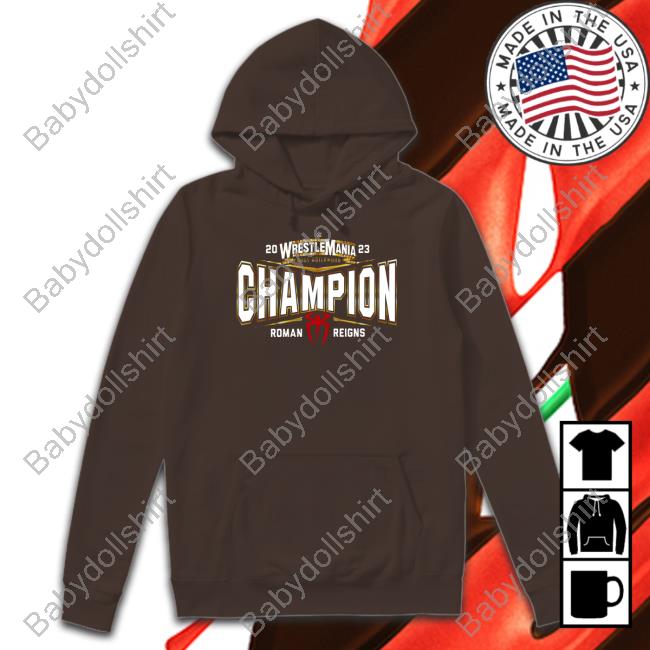 WinCraft Roman Reigns WrestleMania 39 Champion Long Sleeve Tee