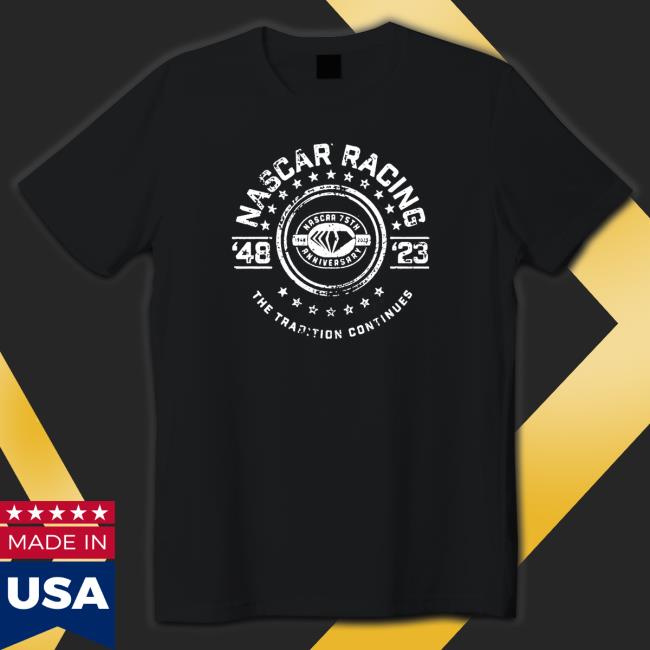 Official Nascar 2023 checkered flag 75th anniversary tradition Shirts