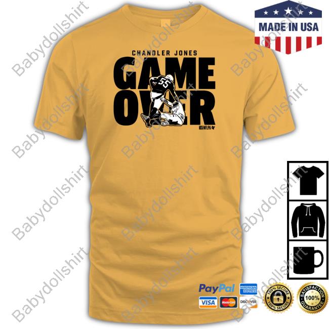 Official Chandler Jones Game Over Shirt Darren Rovell Chandler Jones Stiff Arm Game Over Shirt