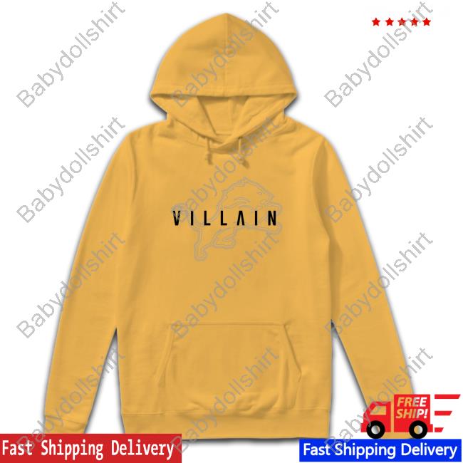 Villain Detroit Lions Tee Shirt Brad Holmes Villain Detroit Lions Tee