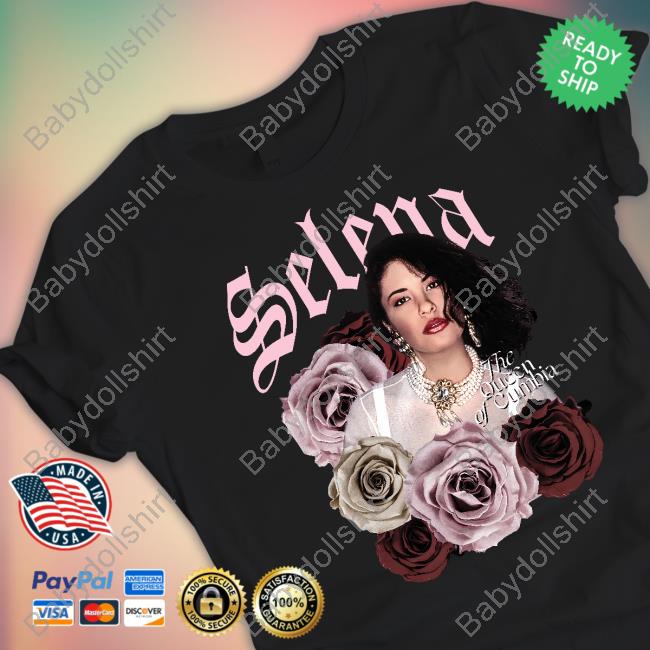 Floral Selena The Queen Of Cumbia T-Shirt Selena Merch