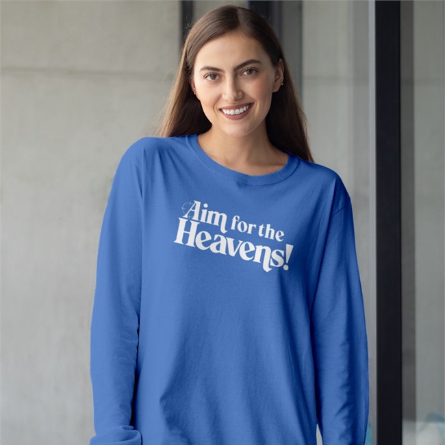 Aim For The Heavens T Shirt By Ben Esposito Neon White Merch