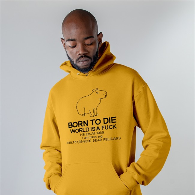 Tofu Pixel Born To Die Capybara T-Shirt