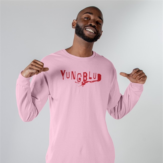 Yungblud Merchandise Pink Yungblud Logo Tee Shirt