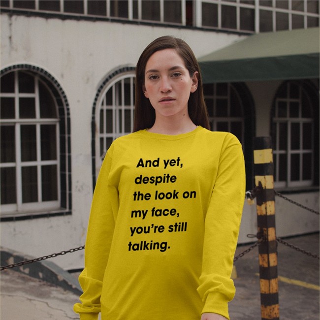 Revs And Yet Despite The Look On My Face Youre Still Talking T Shirt Full Meals