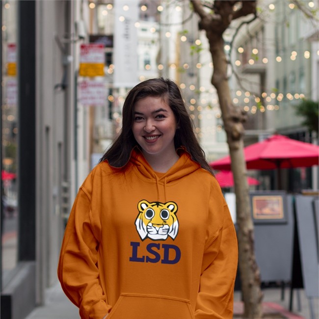 Poorly Translated Shirts LSD Tiger Hoodie Translated Tees