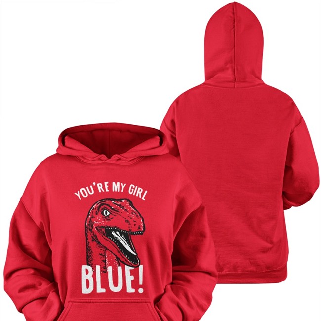 Rhys Darby You're My Girl Blue Jurassic World Hoodie Rhysiedarby