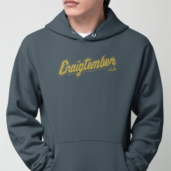 BreakingT Craig Counsell Craigtember Tee Shirt Navy