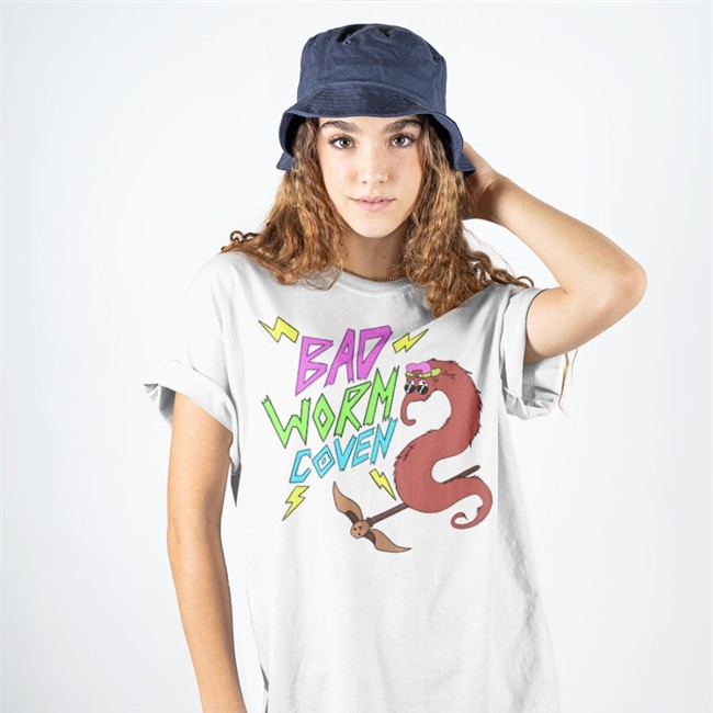 Bad Worm Coven T Shirt Purple Pandochy