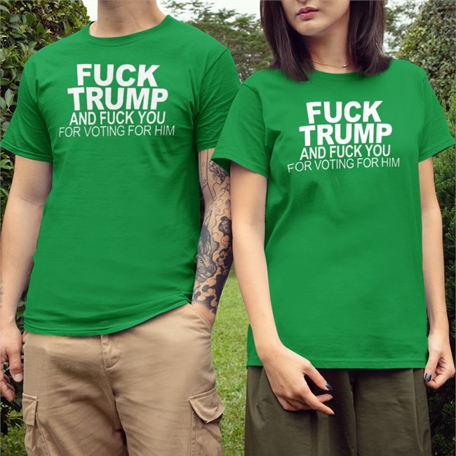 Fuck Trump And Fuck You For Voting For Him Sweatshirt Black Donna
