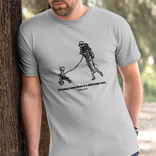 Shirts That Go Hard Merch Of Fucking Course Nicole Is A Chirld Leash Mom Hooded Sweatshirt Shirtsthtgohard