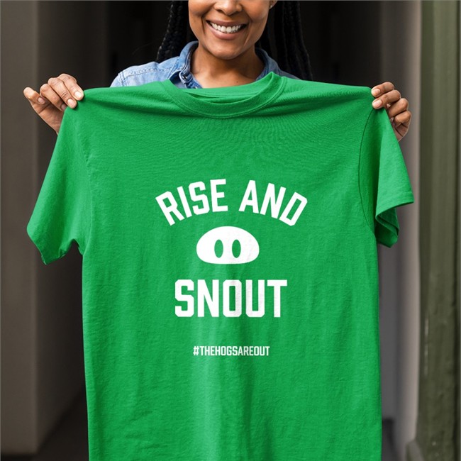 Rise And Snout Arkansas Vs Byu Football #Thehogsareout Shirt