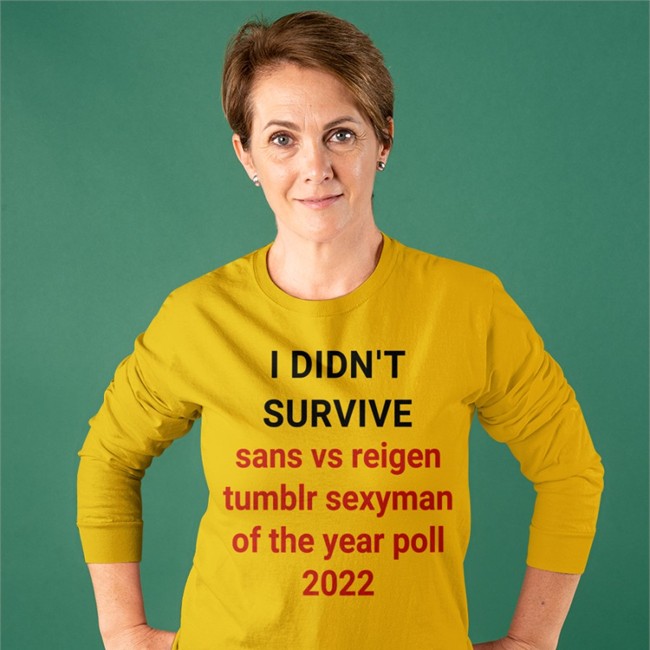 I Didn't Survive Sans Vs Reigen Tumblr Sexyman Of The Year Poll 2022 Tee Elizabeth