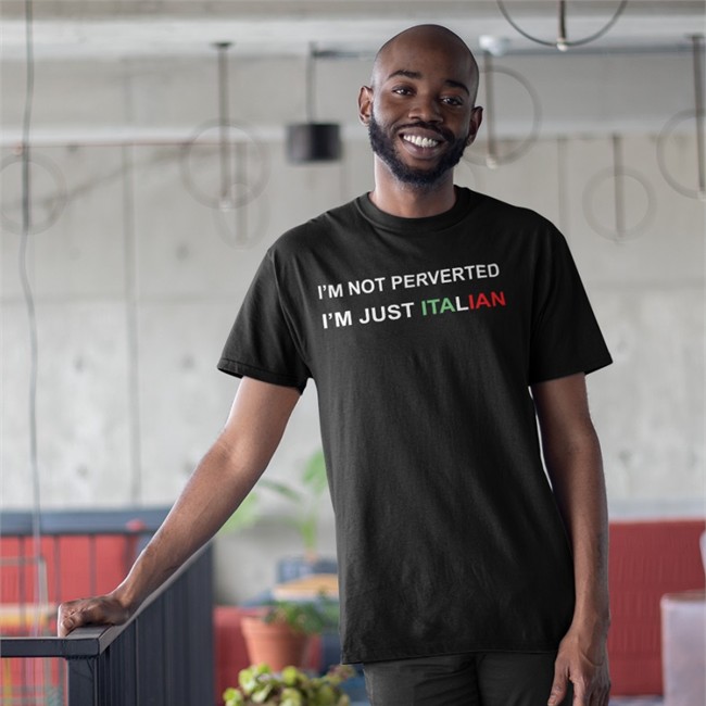 I'm Not Perverted I'm Just Italian Long Sleeve Boomer Core