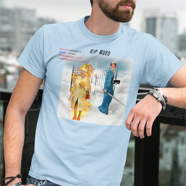 Rip Bozo Queen Elizabeth Tee Shirt 21 Savage