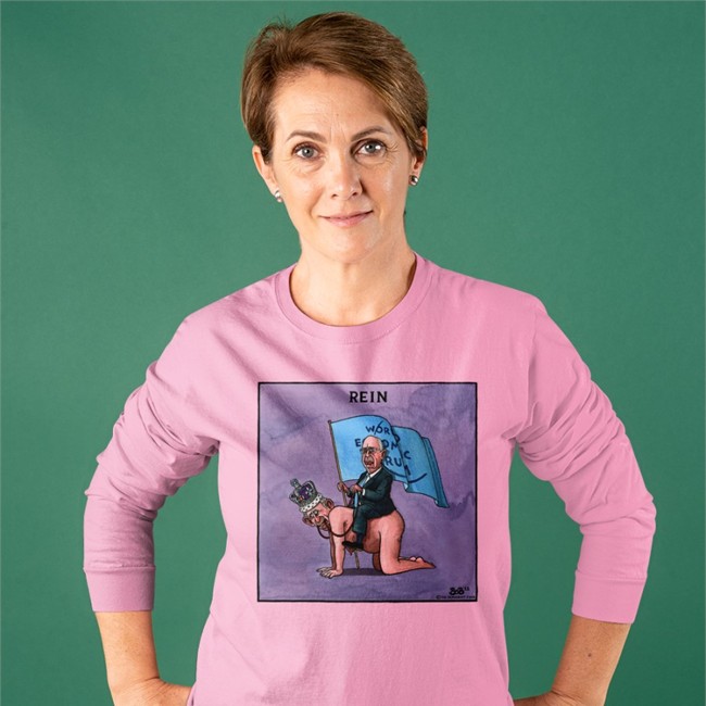 Bob Moran Merch Rein World Economic Forum T Shirt Bobscartoons