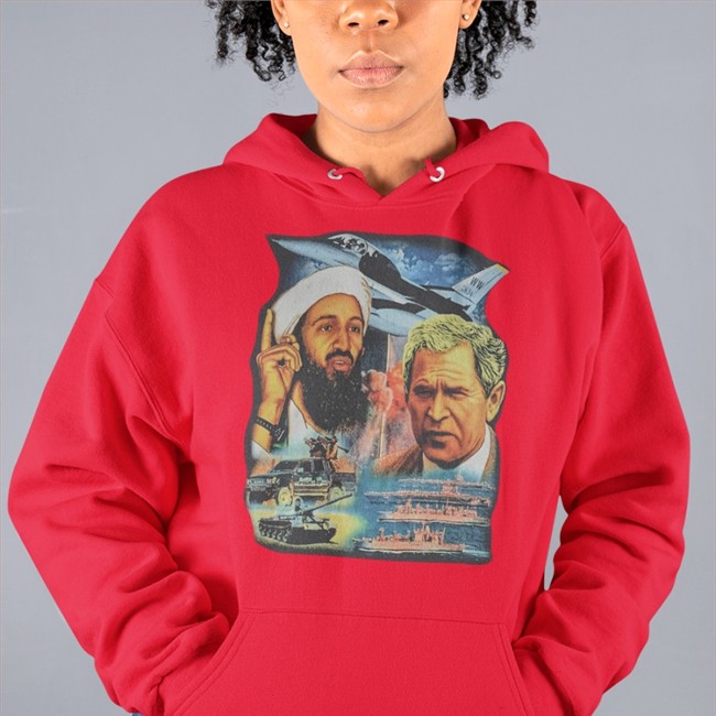 Pure Evil Gas Station Osama Bin Laden And George W Bush Tee