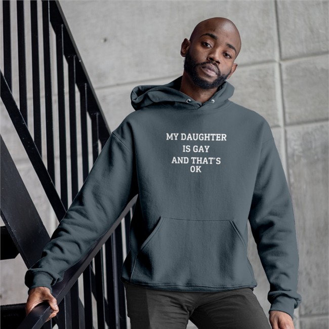 Shirts That Go Hard My Daughter Is Gay And That's Ok Hoodies Red