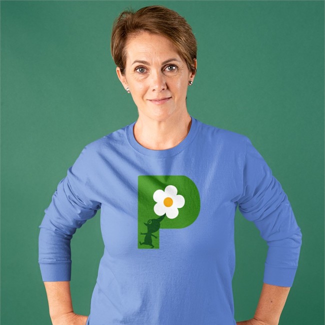 Nintendo Store Merch Pikmin Logo Long Sleeve T Shirt Nintendo Ny