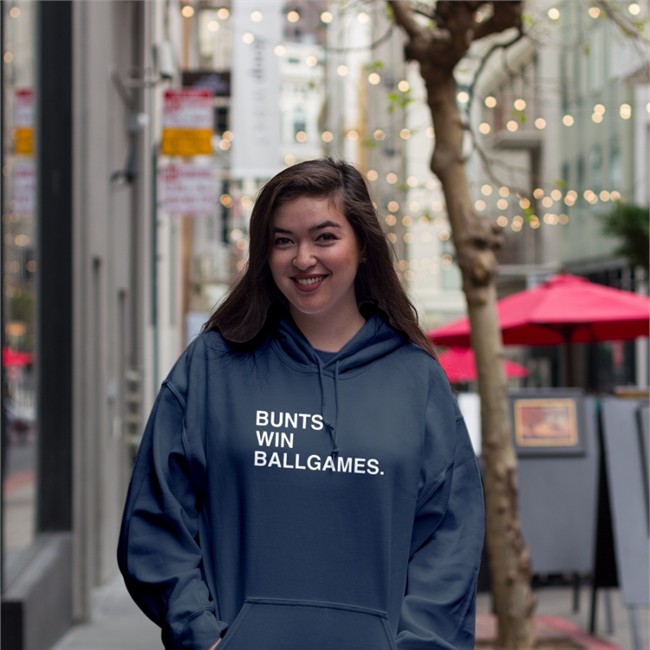 Obvious Shirts Bunts Win Ballgames Crewneck Sweatshirt